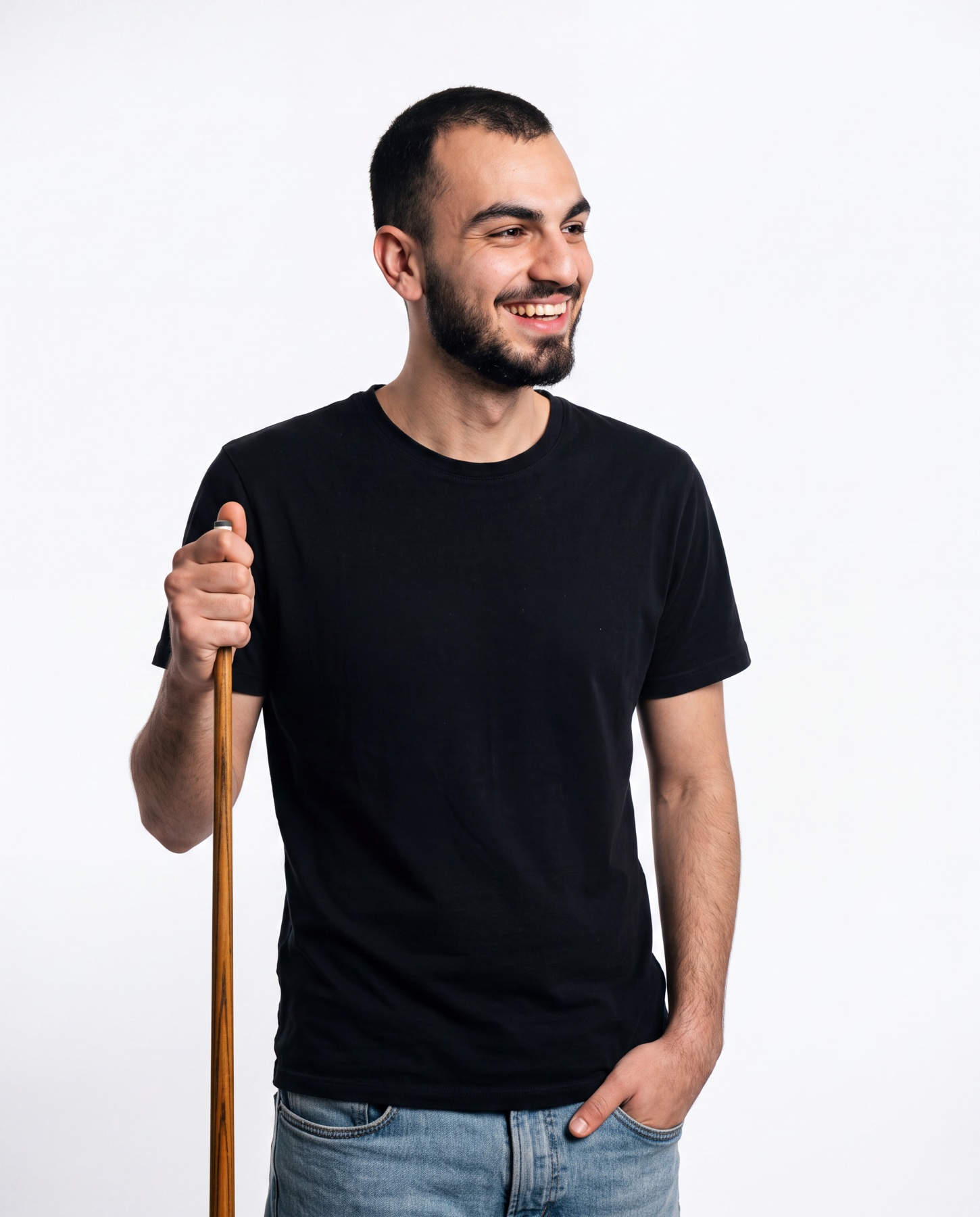 Sotiris Sotiriou smiling in a studio portrait
